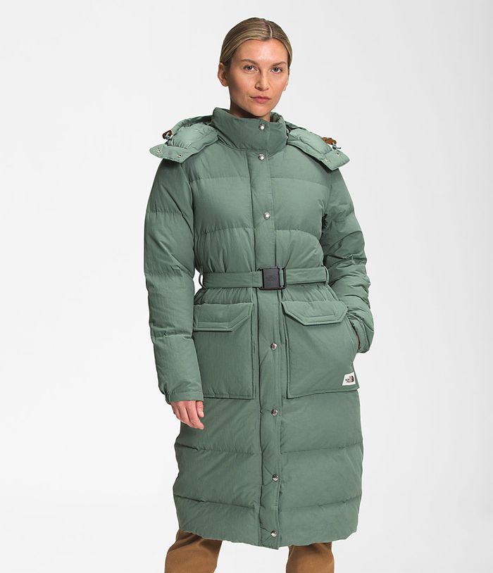 Parka The North Face Mujer Verde Sierra Largos Down 07813JFZV